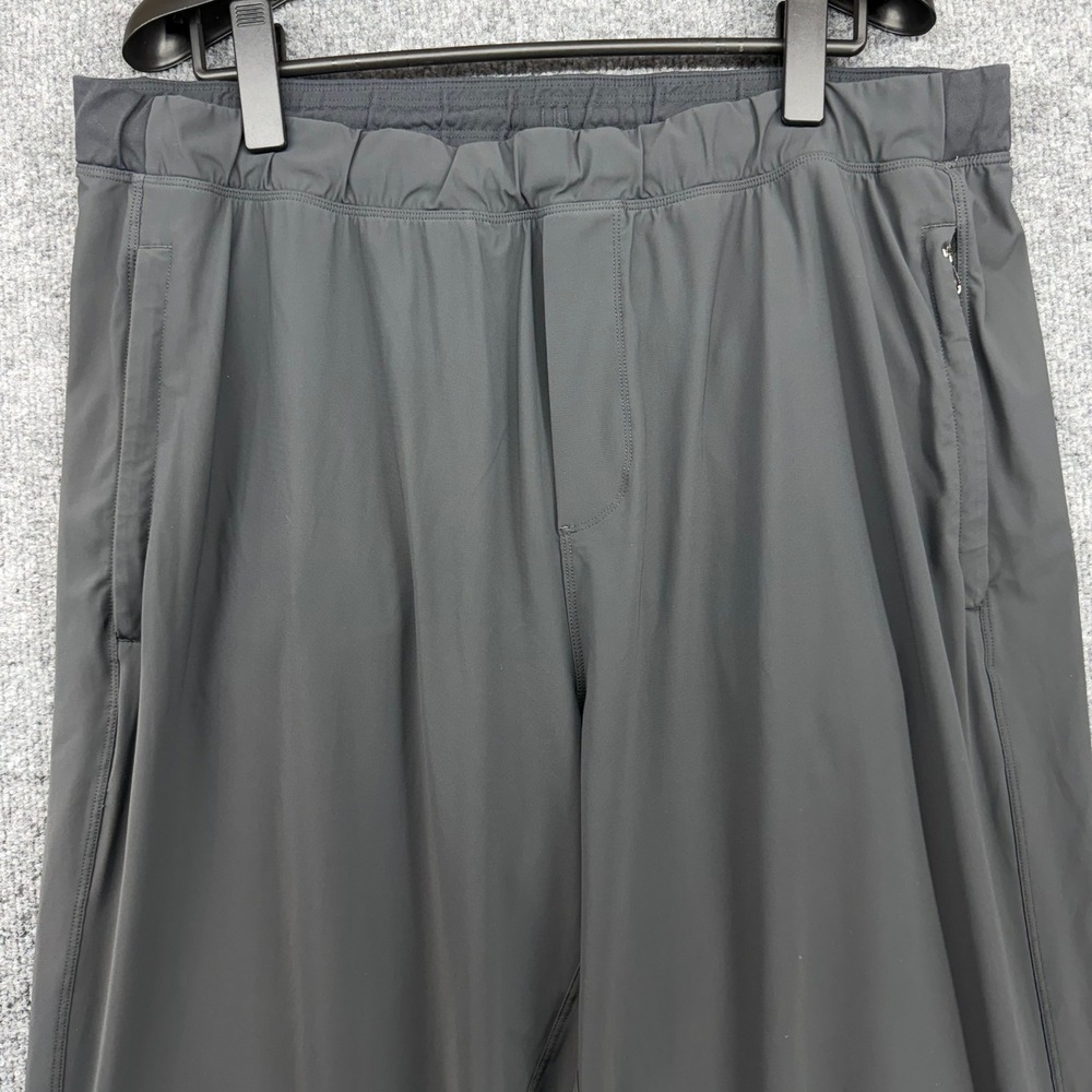 Lululemon Mens‎ XXL Charcoal Grey Wide Leg Active Pants Reflective